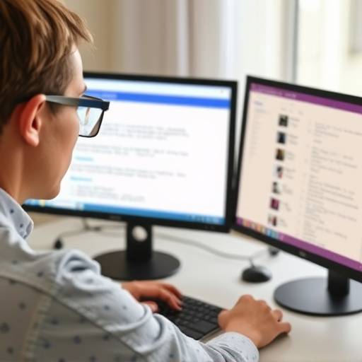 A person using a screen reader on a computer